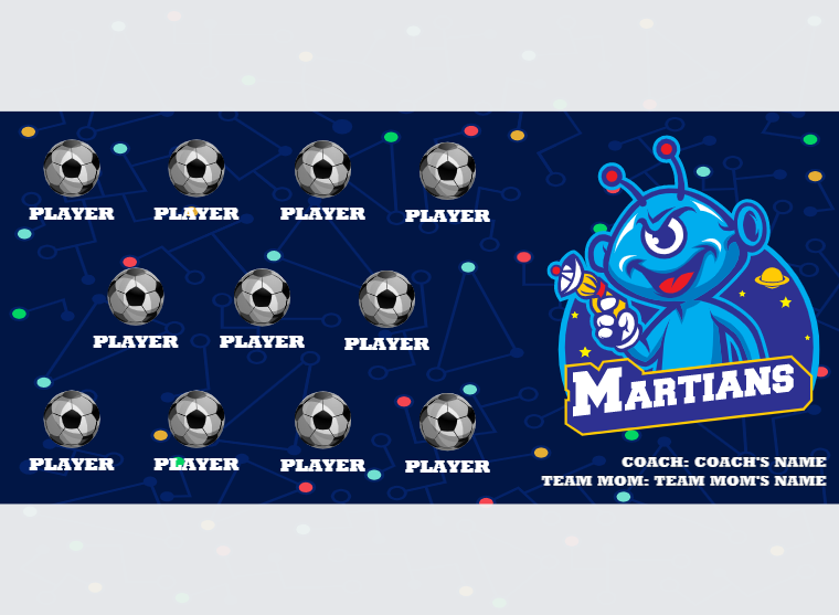 Martians - Soccer - Pole Pocket Banner