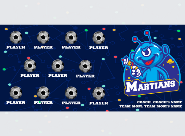 Martians - Soccer - Pole Pocket Banner