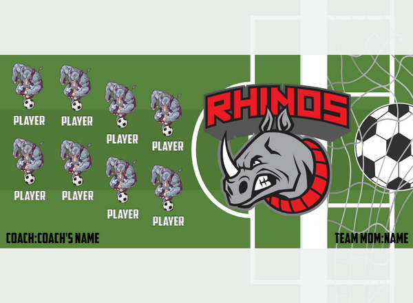 Rhinos - Soccer - Pole Pocket Banner