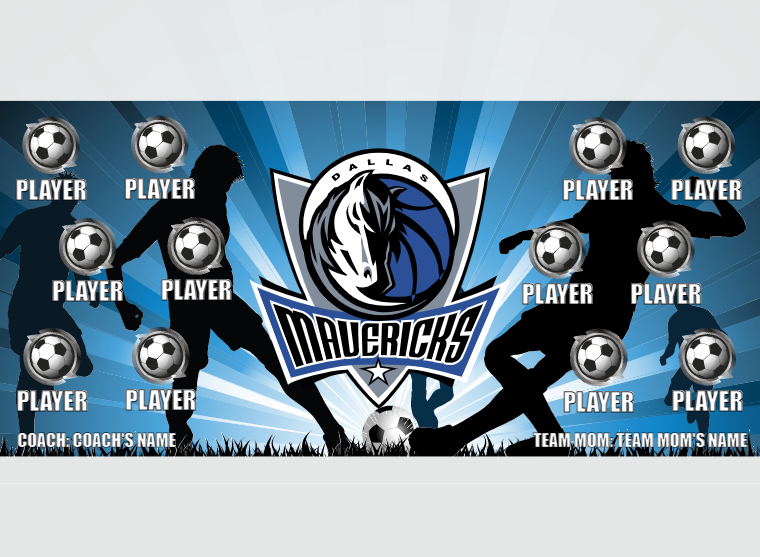 Mavericks - Soccer - Pole Pocket Banner