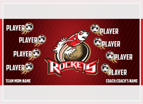 Rockets - Soccer - Pole Pocket Banner