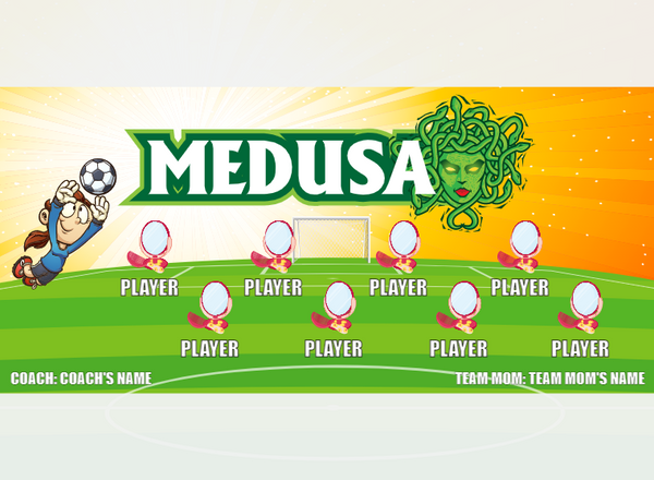 Medusa - Soccer - Pole Pocket Banner