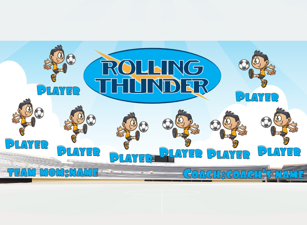 Rollingthunder - Soccer - Pole Pocket Banner