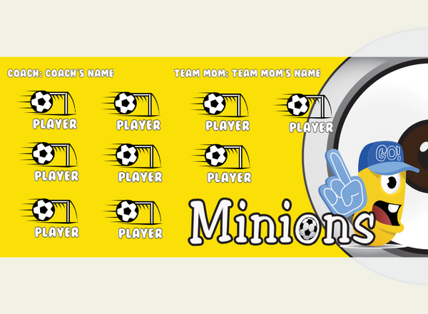 Minions - Soccer - Pole Pocket Banner