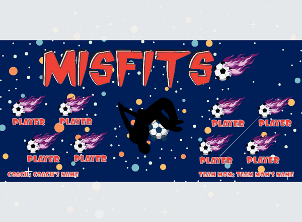 Misfits - Soccer - Pole Pocket Banner