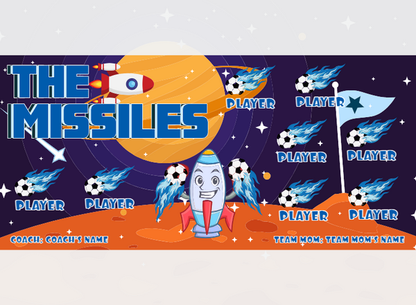 Missiles - Soccer - Pole Pocket Banner