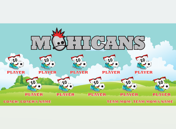 Mohicans - Soccer - Pole Pocket Banner