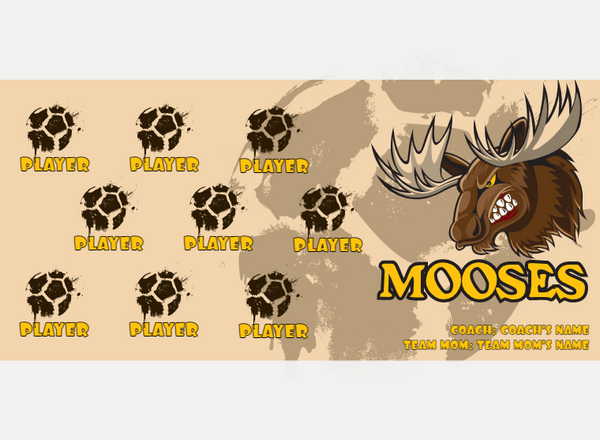Mooses - Soccer - Pole Pocket Banner