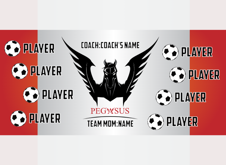 Pegasus - Soccer - Pole Pocket Banner
