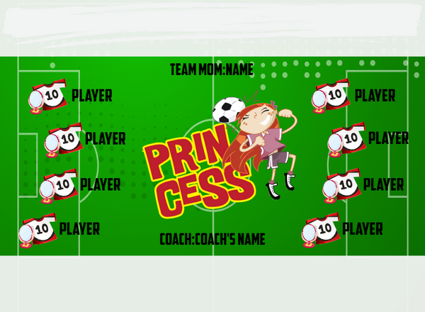 Peincess - Soccer - Pole Pocket Banner