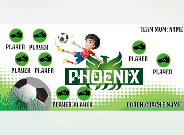 Phoenix 2 - Soccer - Pole Pocket Banner