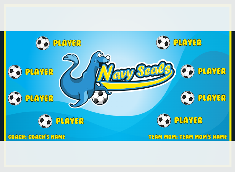 Navy Seals - Soccer - Pole Pocket Banner
