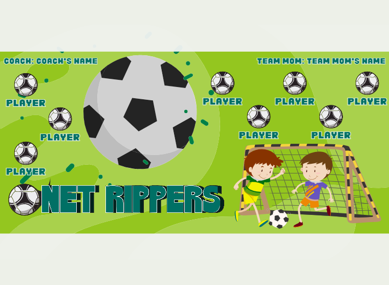 NET Rippers - Soccer - Pole Pocket Banner