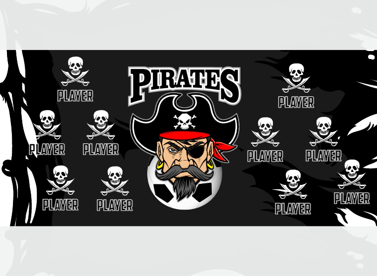 Pirates 1 - Soccer - Pole Pocket Banner