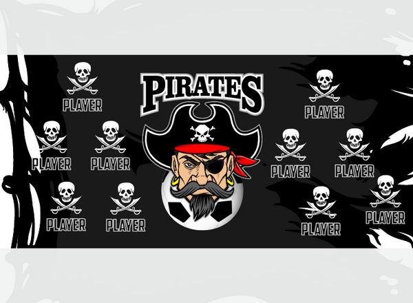 Pirates 1 - Soccer - Pole Pocket Banner