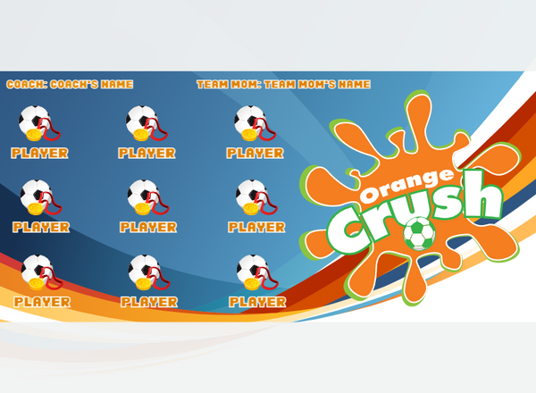 Orangecrush - Soccer - Pole Pocket Banner
