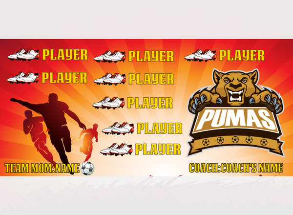 Pumas 1 - Soccer - Pole Pocket Banner