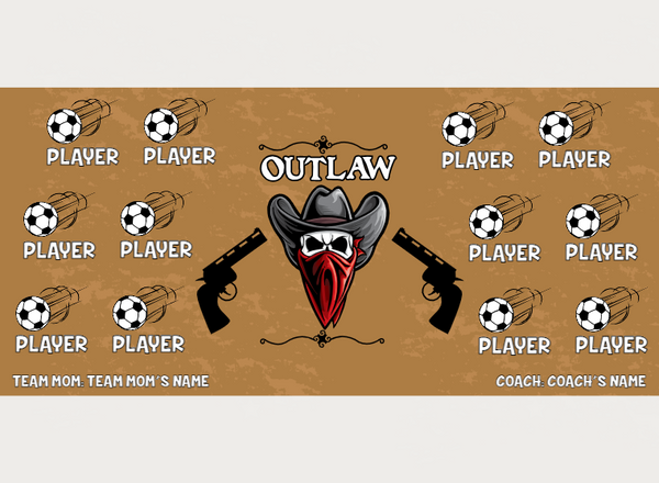 Outlaw - Soccer - Pole Pocket Banner