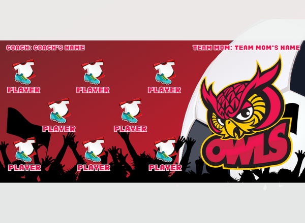 Owls 2 - Soccer - Pole Pocket Banner