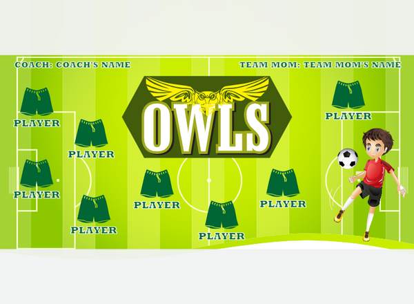 Owls - Soccer - Pole Pocket Banner