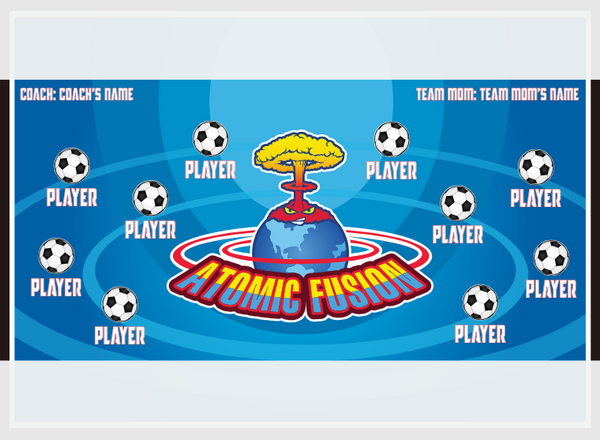 Atomic Fusion 2 - Soccer - Pole Pocket Banner