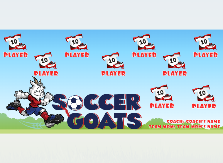 Goats - Soccer - Pole Pocket Banner