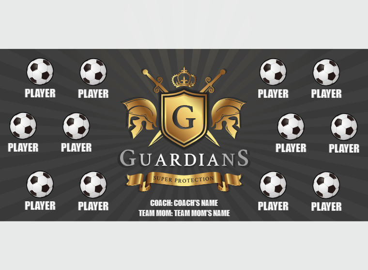 Guardians - Soccer - Pole Pocket Banner