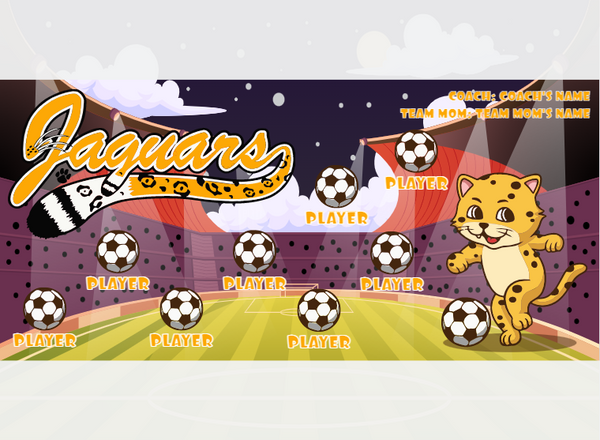 Jaguars - Soccer - Pole Pocket Banner