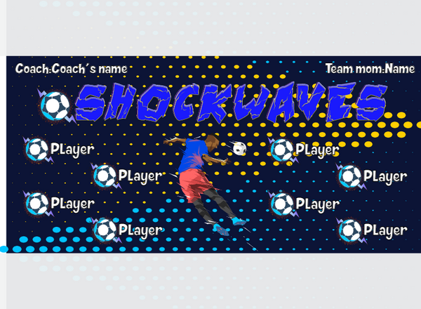 Shockwaves - Soccer - Pole Pocket Banner