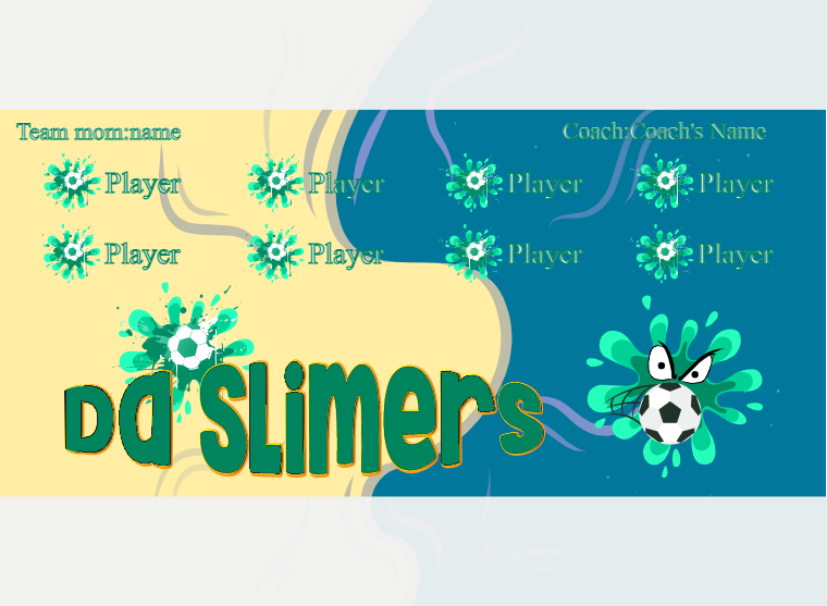 Slimers DA - Soccer - Pole Pocket Banner