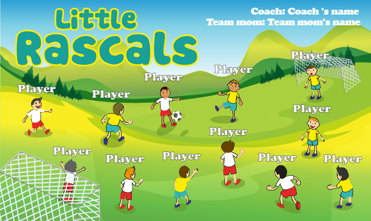 Rascals Little - Soccer Banner