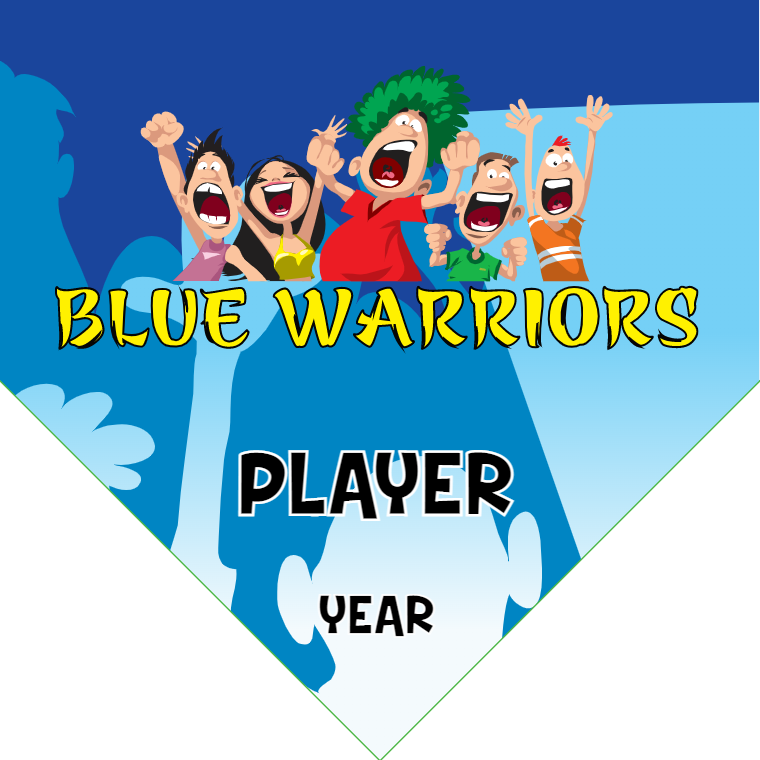 Blue Warriors - Homeplate Soccer Pennant