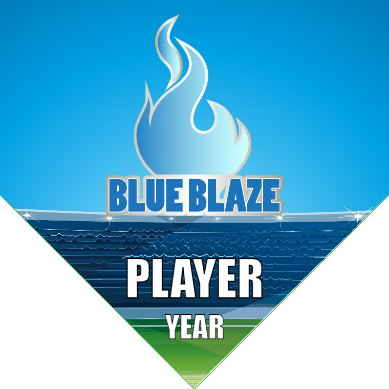 Blue Blaze - Homeplate Soccer Pennant