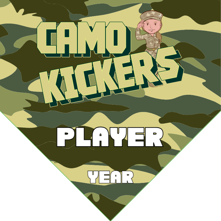 Camo Kickers - Homeplate Soccer Pennant