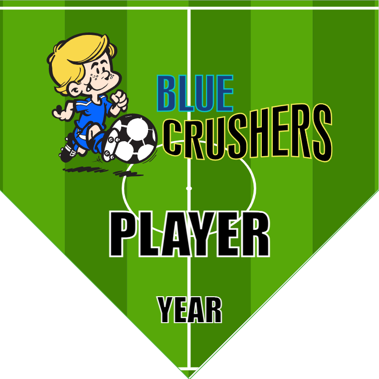 Blue Crushers - Homeplate Soccer Pennant