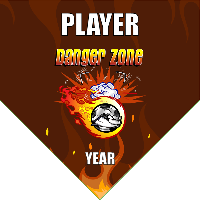 Danger Zone - Homeplate Soccer Pennant