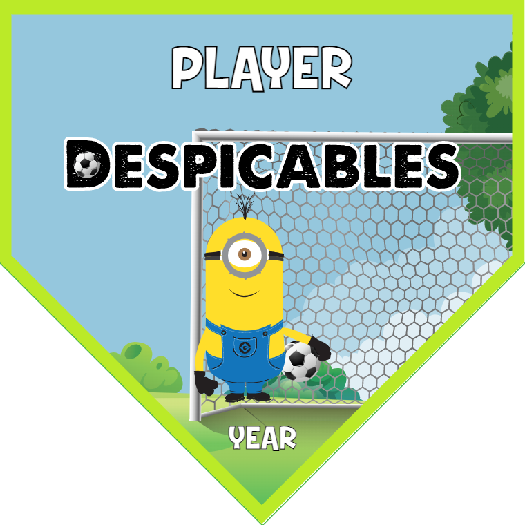Despicables - Homeplate Soccer Pennant