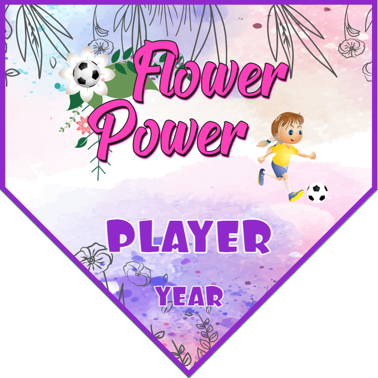 Flower Power - Homeplate Soccer Pennant