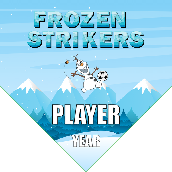 Frozen Strikers - Homeplate Soccer Pennant