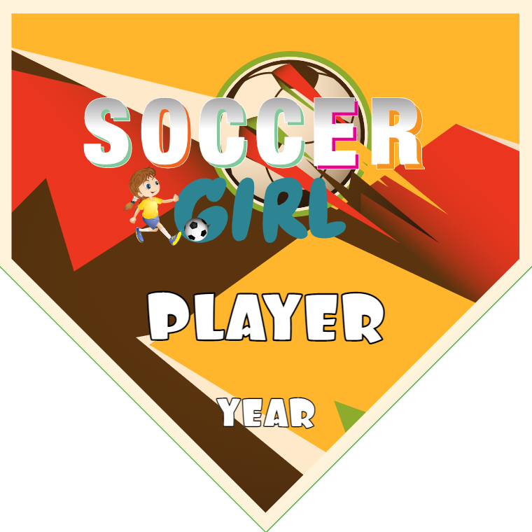 Soccer Girl - Homeplate Soccer Pennant