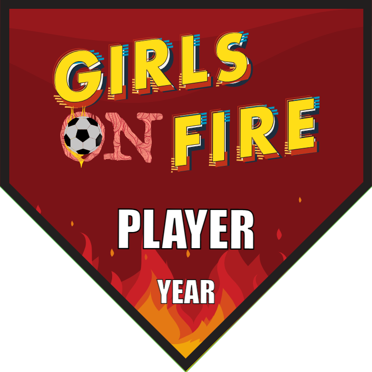 Girls On Fire - Homeplate Soccer Pennant