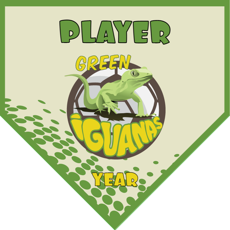 Green Iguanas - Homeplate Soccer Pennant
