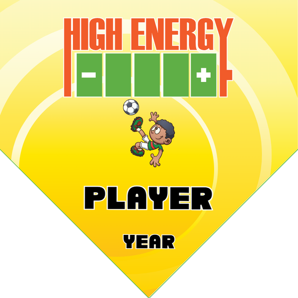 High Energy - Homeplate Soccer Pennant