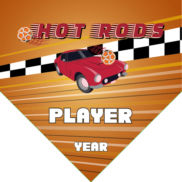 Hot Rods - Homeplate Soccer Pennant