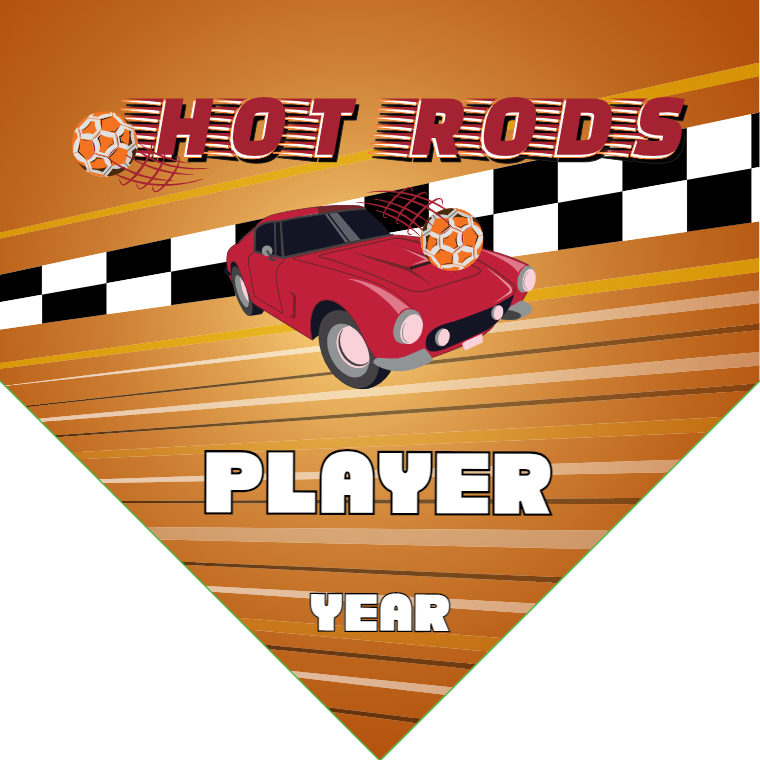 Hot Rods - Homeplate Soccer Pennant