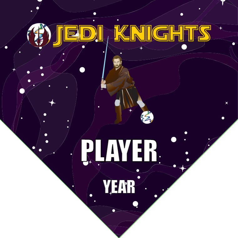 Jedi Knights - Homeplate Soccer Pennant