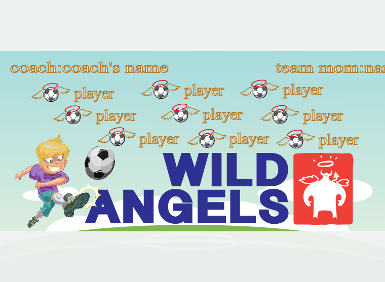 Wild Angles - Soccer - Pole Pocket Banner