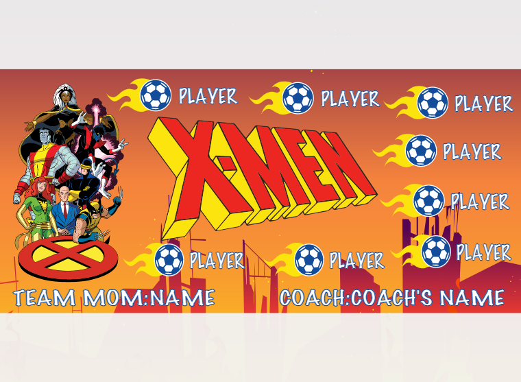 Xmen - Soccer - Pole Pocket Banner