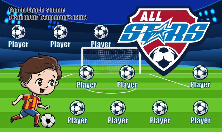 All Stars Soccer Banner