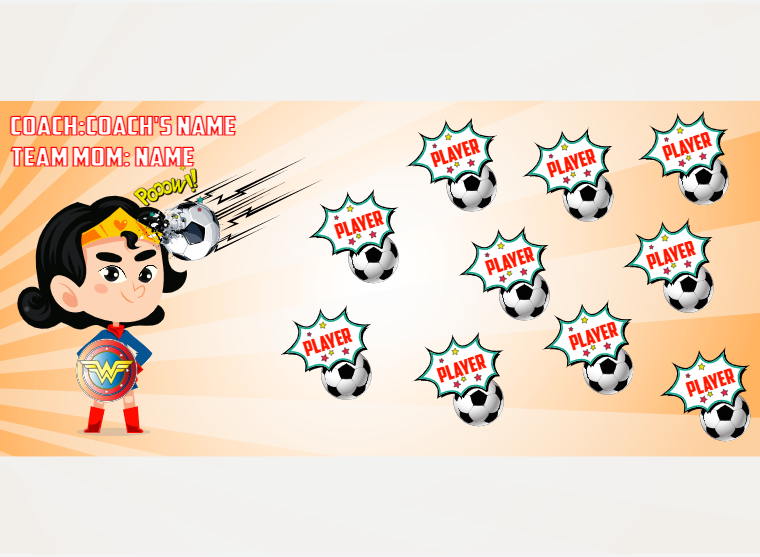 Wonder Women 2 - Soccer - Pole Pocket Banner